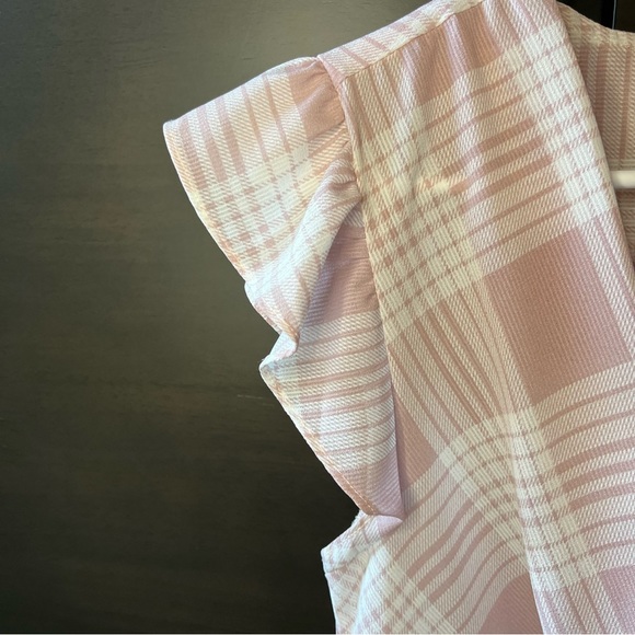 Business Plaid Shell Blouse - Picture 7 of 8